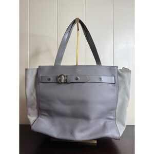 Kate Spade Tote Bag Women's Gray Leather & Suede Purse Handbag